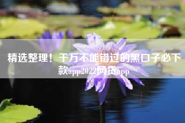 精选整理！千万不能错过的黑口子必下款app2022网贷app