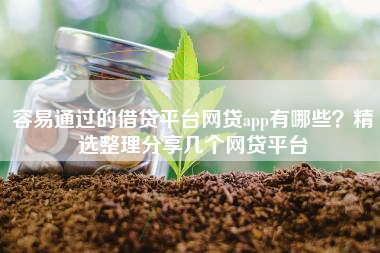 容易通过的借贷平台网贷app有哪些？精选整理分享几个网贷平台