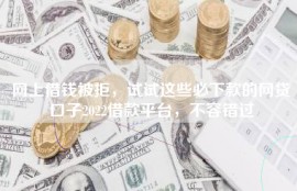 网上借钱被拒，试试这些必下款的网贷口子2022借款平台，不容错过