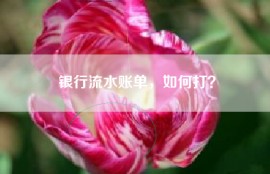 银行流水账单，如何打？