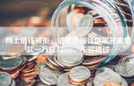 网上借钱被拒，试试这些征信黑急需借款一万贷款app，不容错过