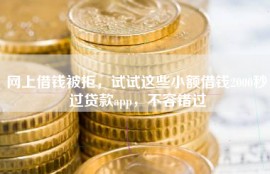 网上借钱被拒，试试这些小额借钱2000秒过贷款app，不容错过