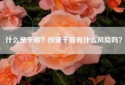 什么是干股？投资干股有什么风险吗？
