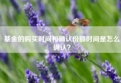 基金的购买时间和确认份额时间是怎么确认？