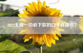 2022无视一切必下款的口子有哪些？