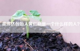 英伟达创始人黄仁勋是一个什么样的人？
