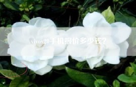vivox20手机报价多少钱？