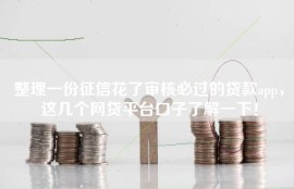 整理一份征信花了审核必过的贷款app，这几个网贷平台口子了解一下！