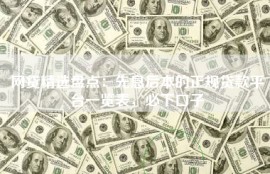 网贷精选盘点：先息后本的正规贷款平台一览表，必下口子