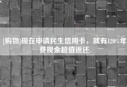 [购物]现在申请民生信用卡，就有120%年费现金超值返还.