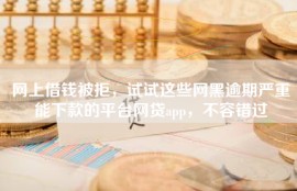 网上借钱被拒，试试这些网黑逾期严重能下款的平台网贷app，不容错过
