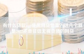 有什么贷款app是黑网贷借款？这几个就是2022不查征信无视负债的网贷