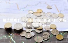 精选整理！千万不能错过的正规十大贷款app贷款平台