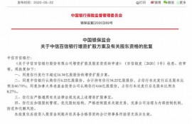 百信银行增资获批外资新股东入局 上半年净利润0.07亿元同比下降87%