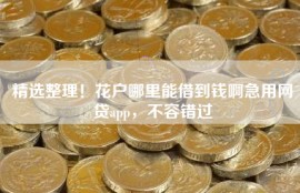 精选整理！花户哪里能借到钱啊急用网贷app，不容错过