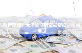精选整理！无需征信的贷款贷款，不容错过