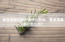 基金清盘对散户有什么影响，基金清盘散户怎么办？