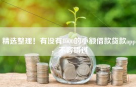 精选整理！有没有1000的小额借款贷款app，不容错过
