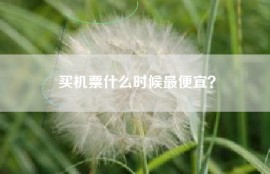 买机票什么时候最便宜？