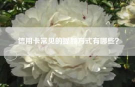信用卡常见的提额方式有哪些？