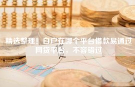 精选整理！白户在哪个平台借款易通过网贷平台，不容错过