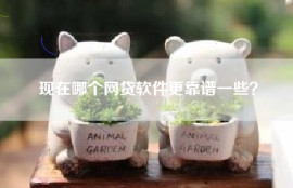 现在哪个网贷软件更靠谱一些？