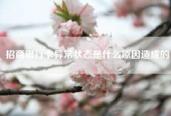 招商银行卡异常状态是什么原因造成的