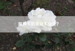 抵押车到底安不安全？