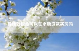 异地公积金可以在本地贷款买房吗