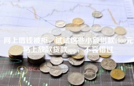 网上借钱被拒，试试这些小额借款1000元马上放款贷款app，不容错过