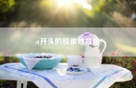 st开头的股票啥意思?