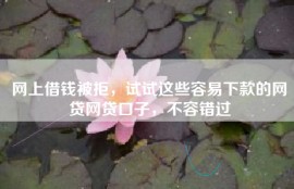 网上借钱被拒，试试这些容易下款的网贷网贷口子，不容错过