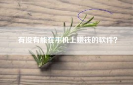 有没有能在手机上赚钱的软件？