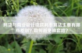 网贷与商业银行贷款利率算法主要有哪些差别？如何避免被套路？