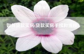 如何贷款买房(贷款买房手续和流程)