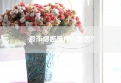 股市熔断是什么意思？