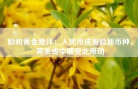 颐和黄金晚评：人民币成避险新币种，黄金或中期受此带动