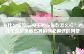有什么贷款app是不愁花借款怎么样？这几个就是负债高有逾期必通过的网贷