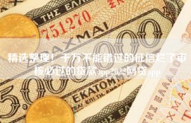 精选整理！千万不能错过的征信烂了审核必过的贷款app2022网贷app