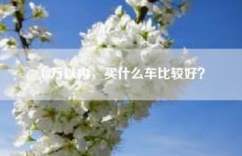 10万以内，买什么车比较好？