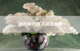 新网银行好人贷怎么样