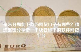 来米分期能下款吗网贷口子有哪些？精选整理分享借一千块钱秒下的软件网贷平台