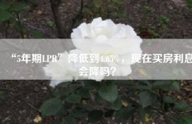 “5年期LPR”降低到4.65%，现在买房利息会降吗？
