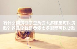 有什么网贷口子是负债太多哪里可以贷款？这几个就是负债太多哪里可以贷款