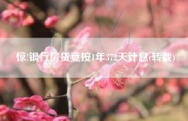 惊!银行房贷竟按1年372天计息(转载)