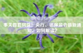事关首套房贷！央行、银保监会最新通知，如何解读？