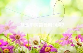 基金申购最佳时间点？