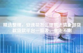 精选整理，安逸花怎么提前还清全部贷款贷款平台一览表，拿走不谢