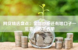 网贷精选盘点：全部秒拒还有啥口子一览表，必下名单