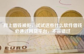 网上借钱被拒，试试这些什么软件借钱必通过网贷平台，不容错过